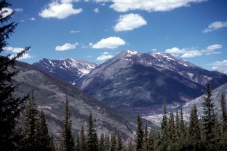 The mountain town of Silverton, Colorado, is in the lower-right of this picture.